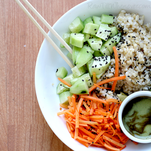 Vegan Sushi Bowl RawTillWhenever