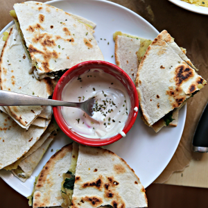 Vegan Potato Quesadillas