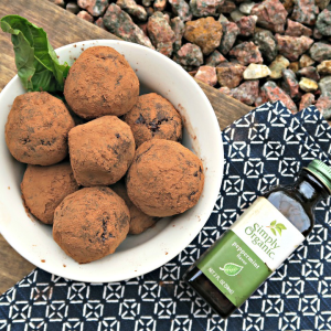 Peppermint Patty Vegan Chocolate Truffles