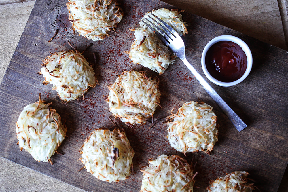 Oil-Free Hash Brown Rounds