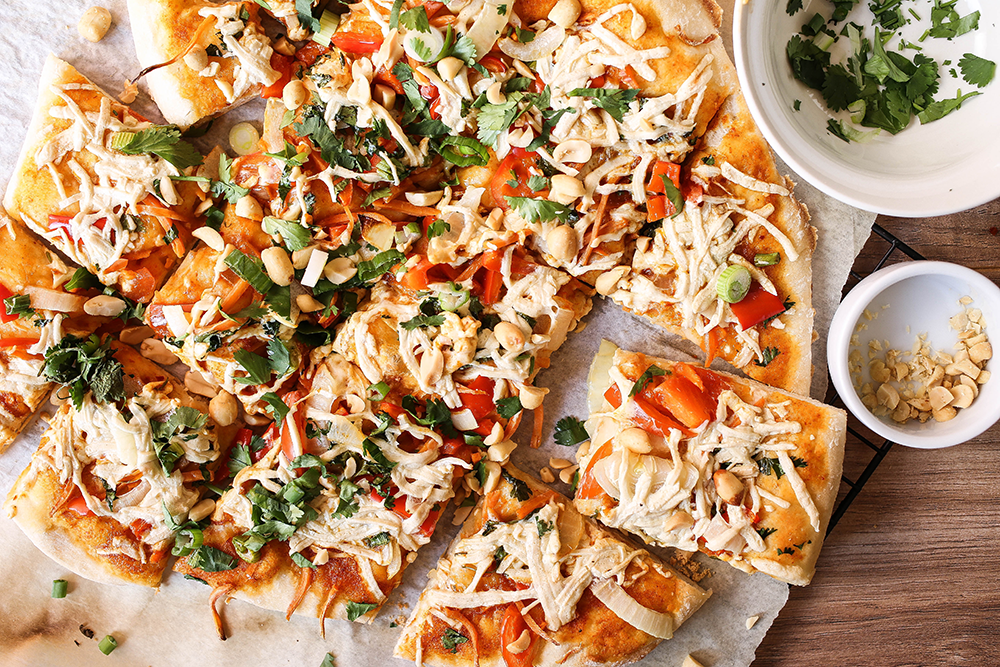 Thai Red Curry Pizza Vegan