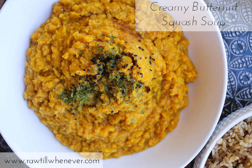 Creamy Butternut Squash Soup Vegan